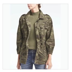 Banana Republic | Blouson-Sleeved Camo Jacket